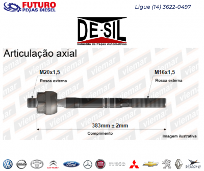ARTICULACAO AXIAL LD FORD TRANSIT