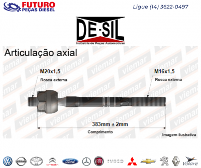 ARTICULACAO AXIAL LE FORD TRANSIT