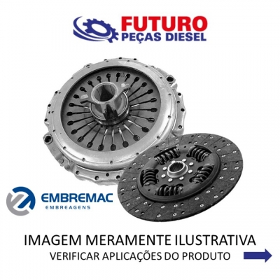 KIT EMBREAGEM 250MM MBB 608 610